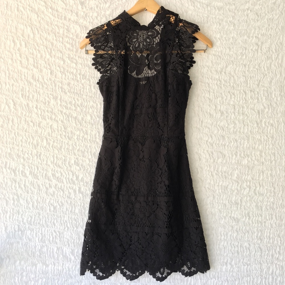 Love, Fire Black Lace Dress